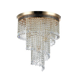 Żyrandol metalowy złoty 7-punktowy DIA522-CL-07-G z serii Cascade - Lampy Maytoni