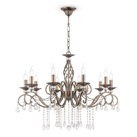 Lampa wisząca metalowa brązowa 10-punktowa RC247-PL-10-R z serii Grace - Lampy Maytoni