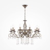 Lampa wisząca metalowa brązowa 10-punktowa RC247-PL-10-R z serii Grace - Lampy Maytoni