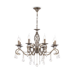 Lampa wisząca metalowa brązowa 8-punktowa RC247-PL-08-R z serii Grace - Lampy Maytoni