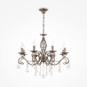 Lampa wisząca metalowa brązowa 8-punktowa RC247-PL-08-R z serii Grace - Lampy Maytoni