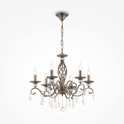 Lampa wisząca metalowa brązowa 6-punktowa RC247-PL-06-R z serii Grace - Lampy Maytoni