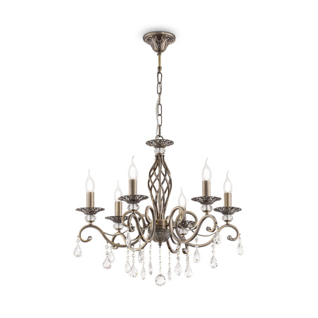 Lampa wisząca metalowa brązowa 6-punktowa RC247-PL-06-R z serii Grace - Lampy Maytoni