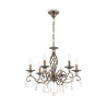 Lampa wisząca metalowa brązowa 6-punktowa RC247-PL-06-R z serii Grace - Lampy Maytoni