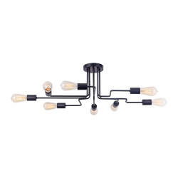 Plafon metalowy czarny 8-punktowy T532CL-08B z serii Gilbert - Lampy Maytoni