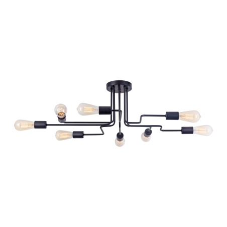 Plafon metalowy czarny 8-punktowy T532CL-08B z serii Gilbert - Lampy Maytoni
