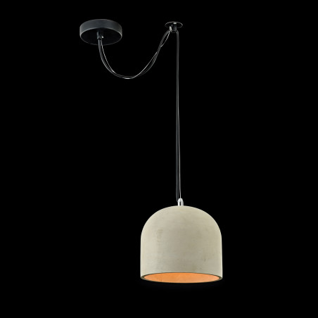 Lampa wisząca metalowo-betonowa czarna T451-PL-01-GR z serii Broni - Lampy Maytoni