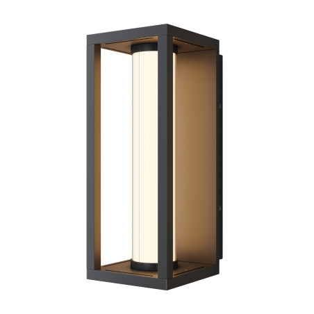 Kinkiet zewnętrzny aluminiowy czarny O480WL-L12B3K z serii Expo - Lampy Maytoni