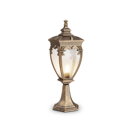 Lampa ogrodowa aluminiowa czarno-złota O414FL-01GB z serii Fleur - Lampy Maytoni