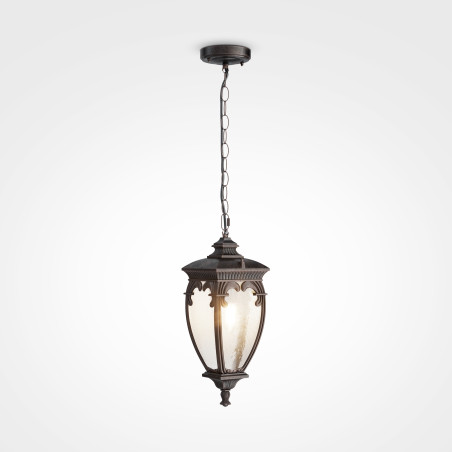 Lampa wisząca zewnętrzna aluminiowa antyczny brąz O414PL-01BZ z serii Fleur - Lampy Maytoni
