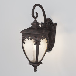 Kinkiet zewnętrzny aluminiowy antyczny brąz O414WL-01BZ z serii Fleur - Lampy Maytoni