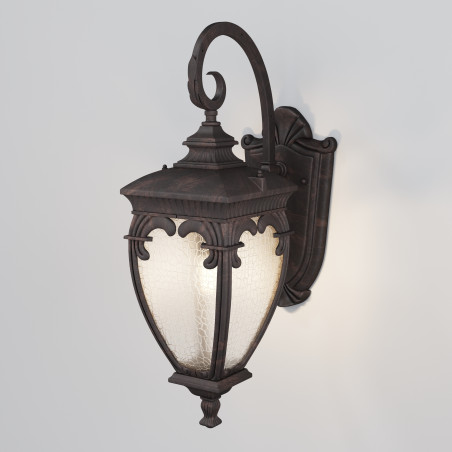 Kinkiet zewnętrzny aluminiowy antyczny brąz O414WL-01BZ z serii Fleur - Lampy Maytoni