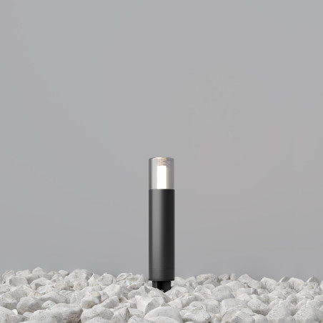 Lampa ogrodowa aluminiowa grafitowa O437FL-01GF z serii Glide - Lampy Maytoni