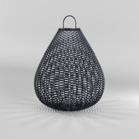 Lampa solarna rattanowa czarna OSL599FL-L5B3K1 z serii Plet - Lampy Maytoni