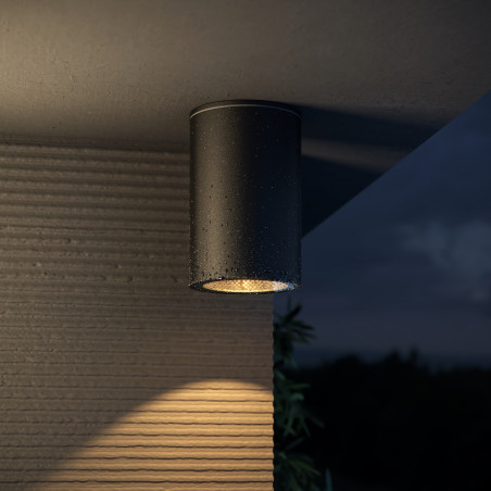 Plafon zewnętrzny czarny O307CL-01B z serii Roll - Lampy Maytoni