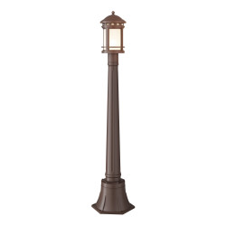 Lampa ogrodowa szklano-metalowa brązowa O031FL-01BR z serii Salamanca - Lampy Maytoni
