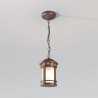 Lampa wisząca zewnętrzna szklano-metalowa brązowa O031PL-01BR z serii Salamanca - Lampy Maytoni