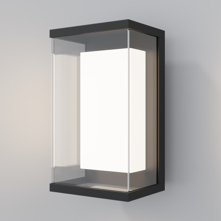 Kinkiet zewnętrzny aluminiowy czarny O021WL-L10B3K z serii Baker Street - Lampy Maytoni