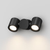 Kinkiet zewnętrzny aluminiowy czarny 2-punktowy O010WL-02B z serii Wall Street - Lampy Maytoni