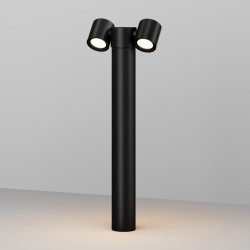 Lampa ogrodowa aluminiowa czarna 2-punktowa O010FL-02B z serii Wall Street - Lampy Maytoni