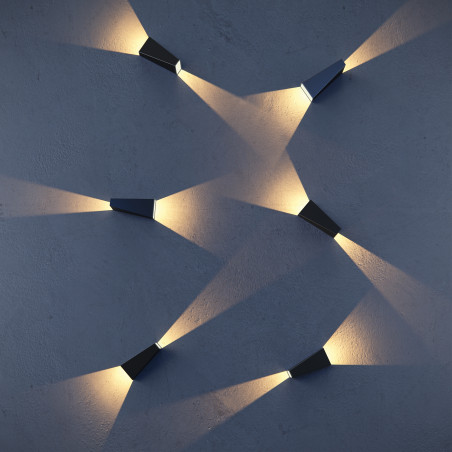 Oprawa architektoniczna metalowa czarna O580WL-L6B z serii Times Square - Lampy Maytoni