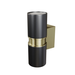 Kinkiet zewnętrzny aluminiowy czarny 2-punktowy O582WL-02B z serii Bowery - Lampy Maytoni