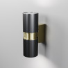 Kinkiet zewnętrzny aluminiowy czarny 2-punktowy O582WL-02B z serii Bowery - Lampy Maytoni