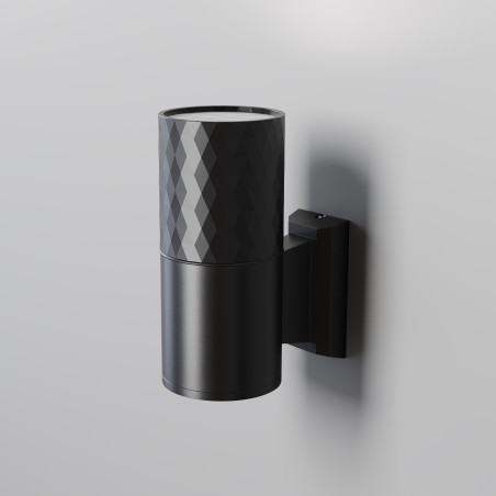 Kinkiet zewnętrzny aluminiowy czarny O583WL-01B z serii Bowery - Lampy Maytoni