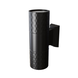 Kinkiet zewnętrzny aluminiowy czarny 2-punktowy O583WL-02B z serii Bowery - Lampy Maytoni