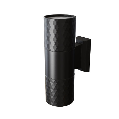 Kinkiet zewnętrzny aluminiowy czarny 2-punktowy O583WL-02B z serii Bowery - Lampy Maytoni