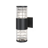 Kinkiet zewnętrzny aluminiowy czarny 2-punktowy O576WL-02B z serii Bronx - Lampy Maytoni