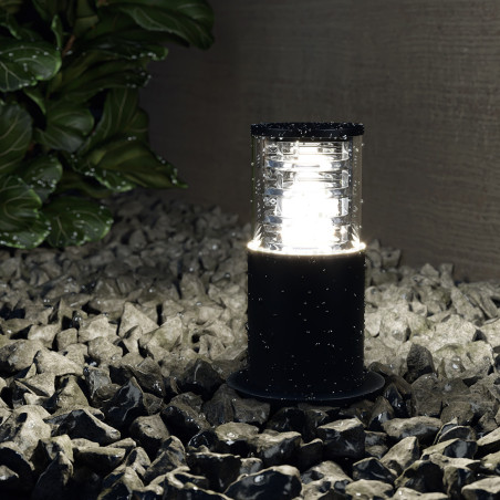 Lampa ogrodowa aluminiowa czarna O576FL-01B z serii Bronx - Lampy Maytoni