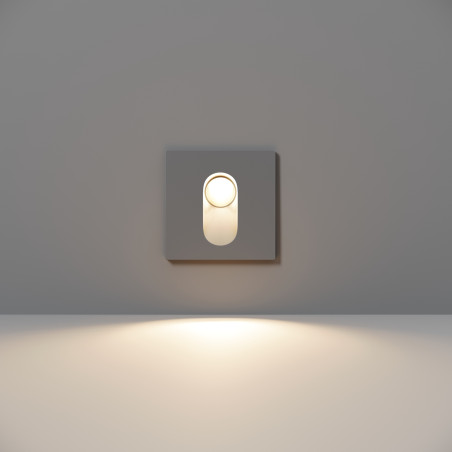 Oprawa schodowa aluminiowa szara O022-L3GR z serii Via Urbana - Lampy Maytoni