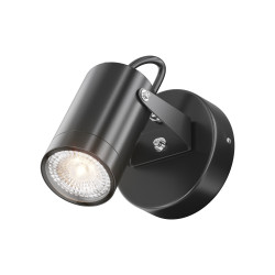 Kinkiet zewnętrzny aluminiowy czarny O025WL-01B z serii Scope - Lampy Maytoni