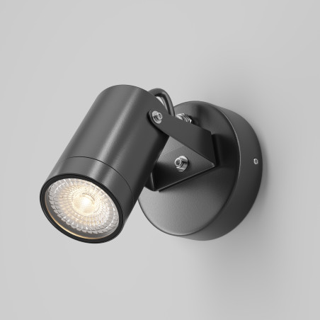 Kinkiet zewnętrzny aluminiowy czarny O025WL-01B z serii Scope - Lampy Maytoni