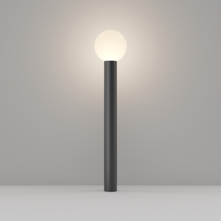 Lampa ogrodowa aluminiowa czarna O598FL-01B z serii Bold - Lampy Maytoni
