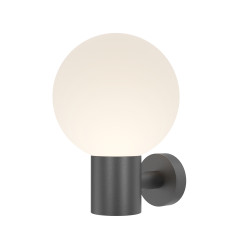 Kinkiet zewnętrzny aluminiowy czarny O598WL-01B z serii Bold - Lampy Maytoni