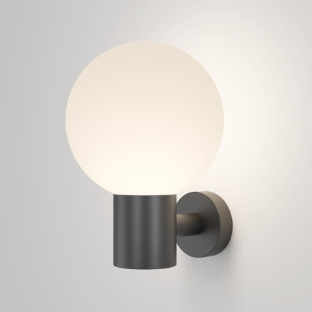 Kinkiet zewnętrzny aluminiowy czarny O598WL-01B z serii Bold - Lampy Maytoni