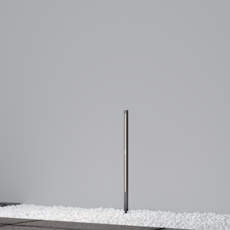Lampa ogrodowa aluminiowa grafitowa O440FL-L12GF3K z serii Pole - Lampy Maytoni