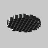 Element oprawy aluminiowy czarny HoneyComb-D26 z serii Accessories - Lampy Maytoni