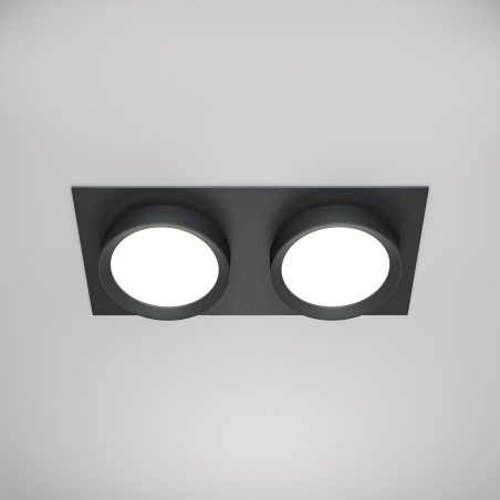 Oprawa podtynkowa czarna 2-punktowa DL086-02-GX53-SQ-B z serii Hoop - Lampy Maytoni