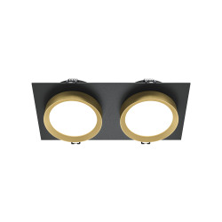 Oprawa podtynkowa czarno-złota 2-punktowa DL086-02-GX53-SQ-BG z serii Hoop - Lampy Maytoni
