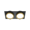 Oprawa podtynkowa czarno-złota 2-punktowa DL086-02-GX53-SQ-BG z serii Hoop - Lampy Maytoni