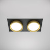 Oprawa podtynkowa czarno-złota 2-punktowa DL086-02-GX53-SQ-BG z serii Hoop - Lampy Maytoni