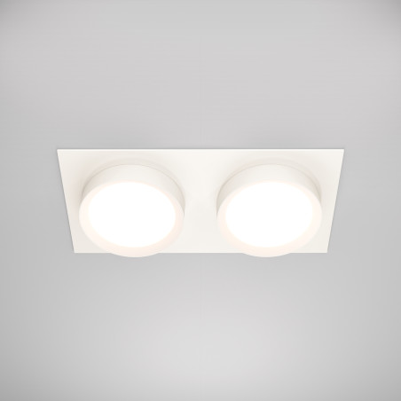 Oprawa podtynkowa biała 2-punktowa DL086-02-GX53-SQ-W z serii Hoop - Lampy Maytoni