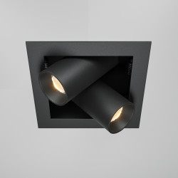 Oprawa podtynkowa aluminiowa czarna DL094-02-7W3K-B z serii Magnum - Lampy Maytoni