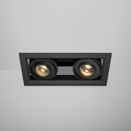 Oprawa podtynkowa aluminiowa czarna DL093-02-10W3K-B z serii Metal Modern - Lampy Maytoni