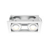 Oprawa podtynkowa aluminiowa biała DL093-02-10W3K-W z serii Metal Modern - Lampy Maytoni