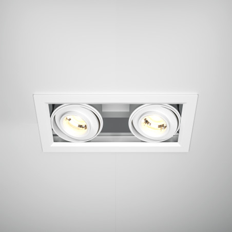 Oprawa podtynkowa aluminiowa biała DL093-02-10W3K-W z serii Metal Modern - Lampy Maytoni