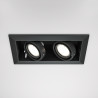 Oprawa podtynkowa metalowa czarna 2-punktowa DL008-2-02-B z serii Metal Modern - Lampy Maytoni